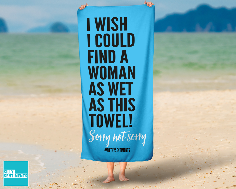 Find A Woman Wetter Blue Towel #1 image